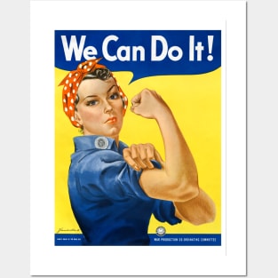 We Can Do It! Rosie the Riveter Vintage WPA Posters and Art